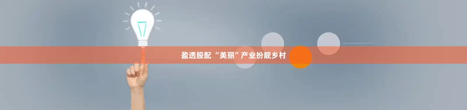 盈透股配 “美丽”产业扮靓乡村