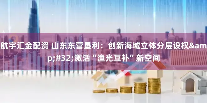 航宇汇金配资 山东东营垦利：创新海域立体分层设权&#32;激活“渔光互补”新空间